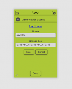 DizmoViewer License Jane Doe